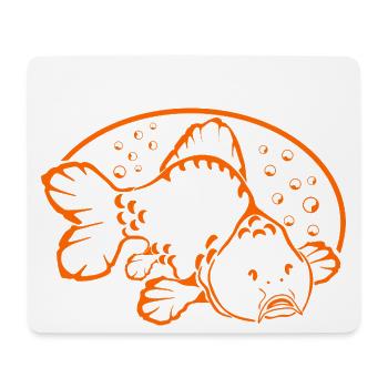Fische_angeln_002_carp_fishing - Mouse Pad (horizontal) - white - Front
