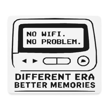 Offline Gaming Nostalgie - Mousepad (Querformat) - Weiß - Vorne