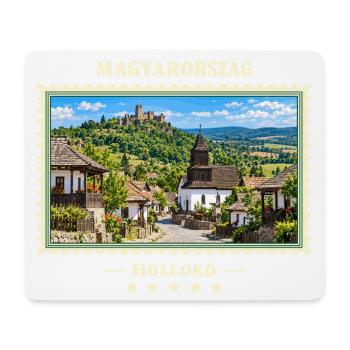 Ungarn Hollókő Vintage Reisemarke - Mousepad (Querformat) - Weiß - Vorne