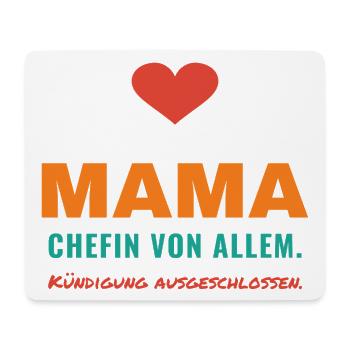 Mama – Chefin von allem - Mousepad (Querformat) - Weiß - Vorne