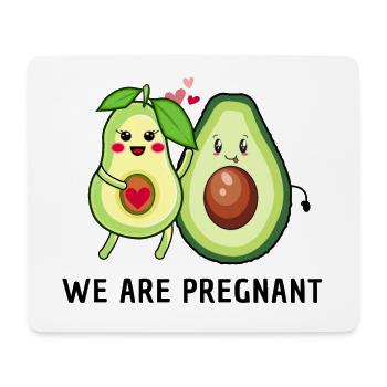 we are pregnant - Avocado Eltern - Mousepad (Querformat) - Weiß - Vorne