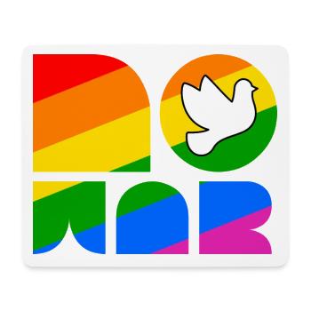 No War LGBTQ Pride Month Shirt - Mousepad (Querformat) - Weiß - Vorne