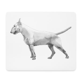 Bull terrier - Mouse Pad (horizontal) - white - Front