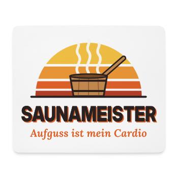Sauna Meister Cardio Kraft - Mousepad (Querformat) - Weiß - Vorne