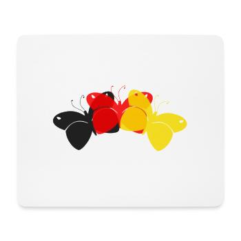 Deutschland Schmetterlinge - Mousepad (Querformat) - Weiß - Vorne