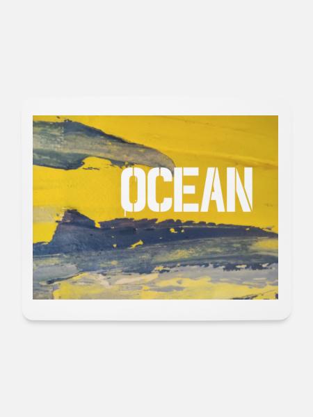 ocean - Mousepad (Querformat) - Weiß