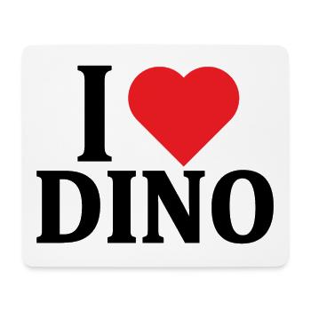T-shirt I love Dino t-shirt gift idea - Mouse Pad (horizontal) - white - Front