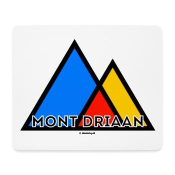 Mont Driaan - Tapis de souris (format paysage) - blanc - Devant