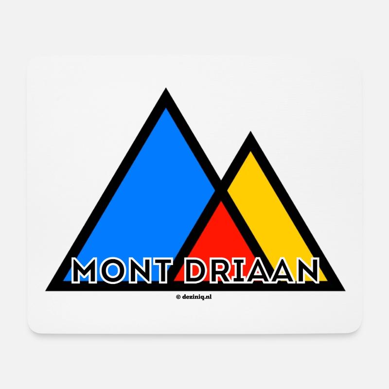 Mont Driaan - Mousepad (Querformat) - Weiß