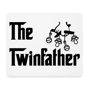 The Twinfather Twins Dad Papa - Mouse Pad (horizontal) - white - Front