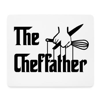 Le Cheffather Papa Cuisine - Tapis de souris (format paysage) - blanc - Devant