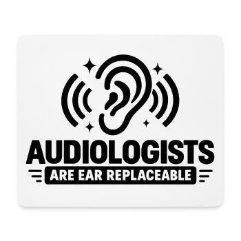 Audiologe, Audiologie, Sprachtherapeut, Ohrarzt, - Mousepad (Querformat) - Weiß - Vorne