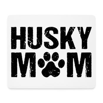 Husky Mom Sibérien Husky Chiens - Tapis de souris (format paysage) - blanc - Devant