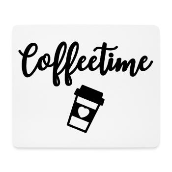 Coffeetime Coffee Drinker - Mouse Pad (horizontal) - white - Front