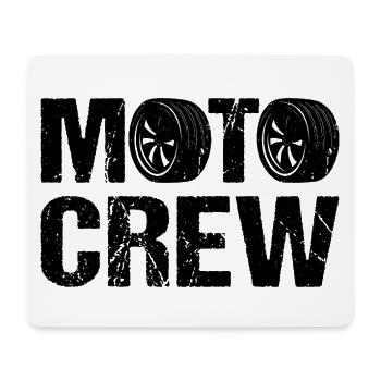 Moto Crew Motorcycle Biker - Mouse Pad (horizontal) - white - Front