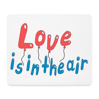 Love is in the air - Mousepad (Querformat) - Weiß - Vorne