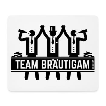 Team Bräutigam (JGA / Junggesellenabschied) - Mousepad (Querformat) - Weiß - Vorne