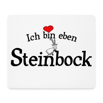 Steinbock - Mousepad (Querformat) - Weiß - Vorne