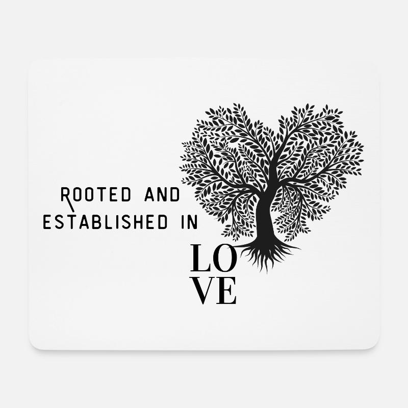Love - Mousepad (Querformat) - Weiß