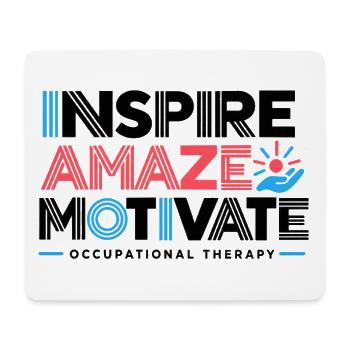 Ergotherapie Ergotherapie-Student Pädiatrie - Mousepad (Querformat) - Weiß - Vorne