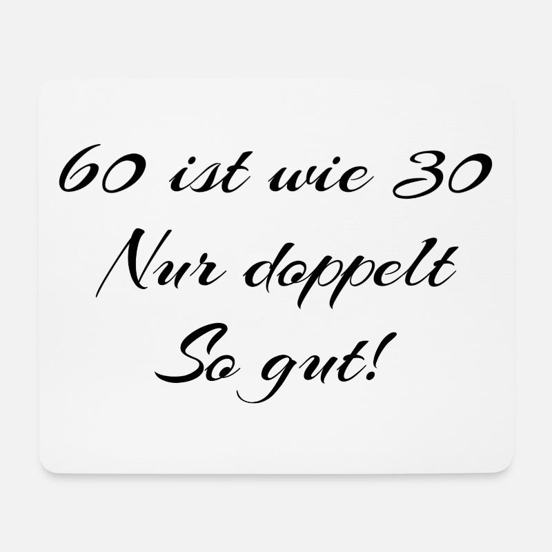 60. Geburtstag - Mousepad (Querformat) - Weiß