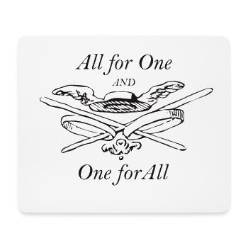 Alle für einen und einer für alle - Die drei Musketiere - Mousepad (Querformat) - Weiß - Vorne