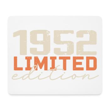 Born in 1952 | Vintage 1952 Retro Anniversary - Mouse Pad (horizontal) - white - Front