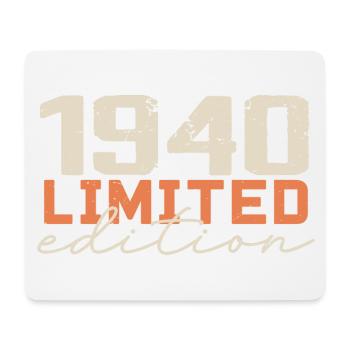 Jahrgang 1940 | Vintage, 1940er Jahre, Retro-Jubiläum - Mousepad (Querformat) - Weiß - Vorne