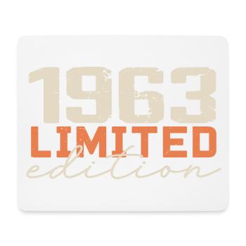 Born in 1963 | Vintage 1963 Retro Birthday - Mouse Pad (horizontal) - white - Front