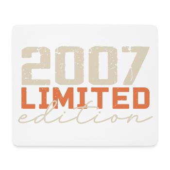 Jahrgang 2007 | Jahrgang 2007 Retro Geburtstag - Mousepad (Querformat) - Weiß - Vorne