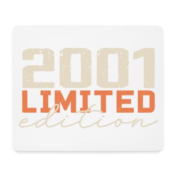 Born in 2001 | Vintage 2001 Retro Anniversary - Mouse Pad (horizontal) - white - Front