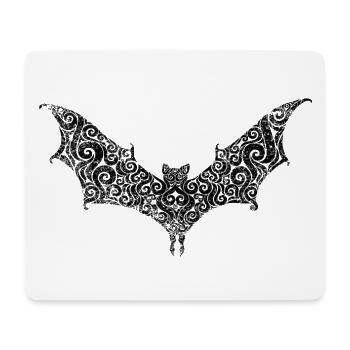 Swirly Bat - Mouse Pad (horizontal) - white - Front