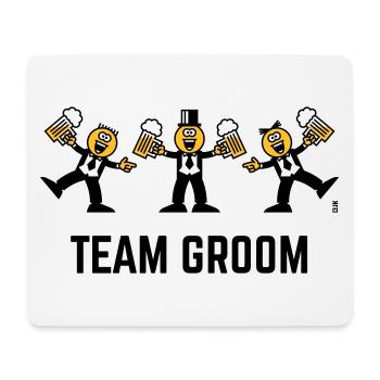 Team Groom (Stag Party, Caricature, Dance, 3C, B) - Mouse Pad (horizontal) - white - Front