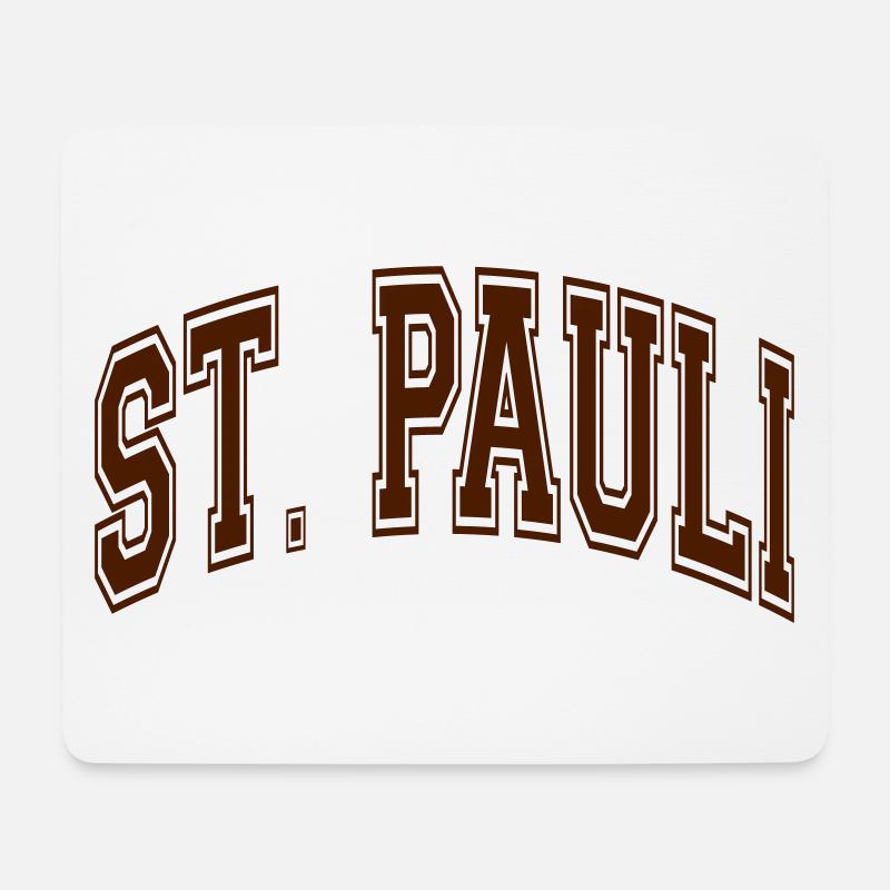 St. Pauli - Mousepad (Querformat) - Weiß