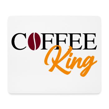 Café King avec haricot - Tapis de souris (format paysage) - blanc - Devant
