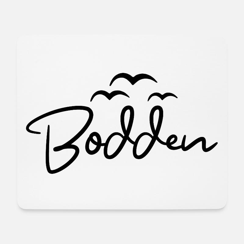 Bodden Ostseeküste Möwen - Mousepad (Querformat) - Weiß