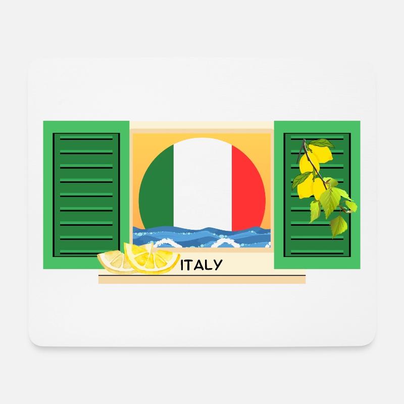Italien Urlaubsmotiv - Mousepad (Querformat) - Weiß