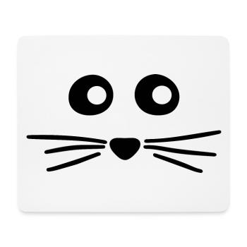 Maus Niedlicher Mäuse Blick - Mousepad (Querformat) - Weiß - Vorne