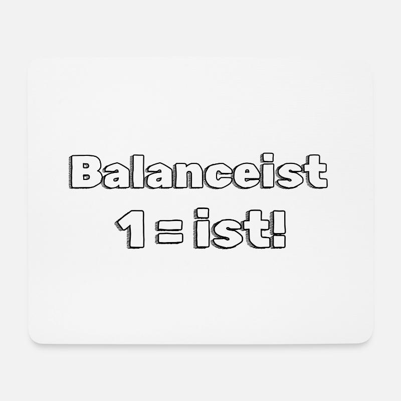 Balancist #1New 3 sw - Mousepad (Querformat) - Weiß