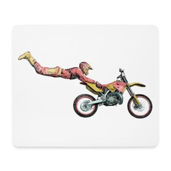 Motocross Freestyle - Mouse Pad (horizontal) - white - Front