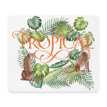Tropischer Sommer - Mousepad (Querformat) - Weiß - Vorne