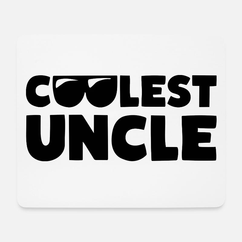 ONCLE LE PLUS COOL - Tapis de souris (format paysage) - blanc