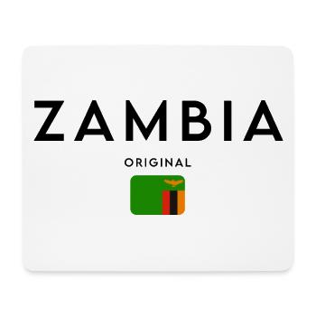 Zambian flag, elegant minimalist design - Mouse Pad (horizontal) - white - Front