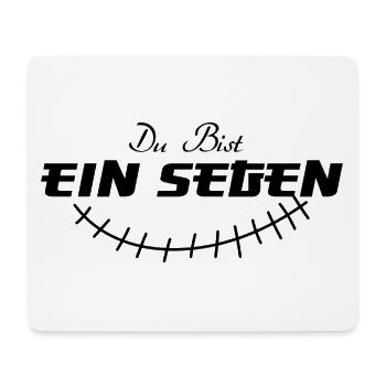 SEGEN – Spirituelles Statement Mode - Mousepad (Querformat) - Weiß - Vorne