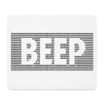 bip, ASCII Art rétro computing - Tapis de souris (format paysage) - blanc - Devant