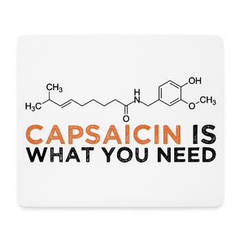 Capsaicin Is What You Need - Mouse Pad (horizontal) - white - Front