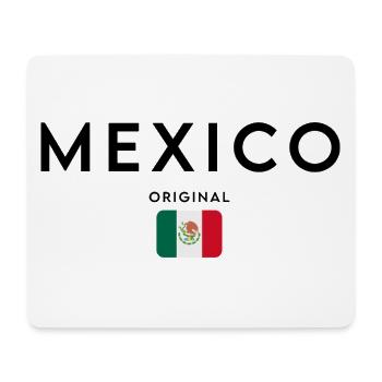 Drapeau du Mexique, design minimaliste élégant - Tapis de souris (format paysage) - blanc - Devant