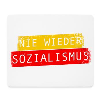 Nie wieder Sozialismus Vintage - Mousepad (Querformat) - Weiß - Vorne