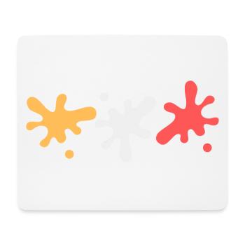 Farbflecken in lesbischen Pride Farben - Mousepad (Querformat) - Weiß - Vorne