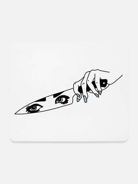 Schlechte Frau - Mousepad (Querformat) - Weiß